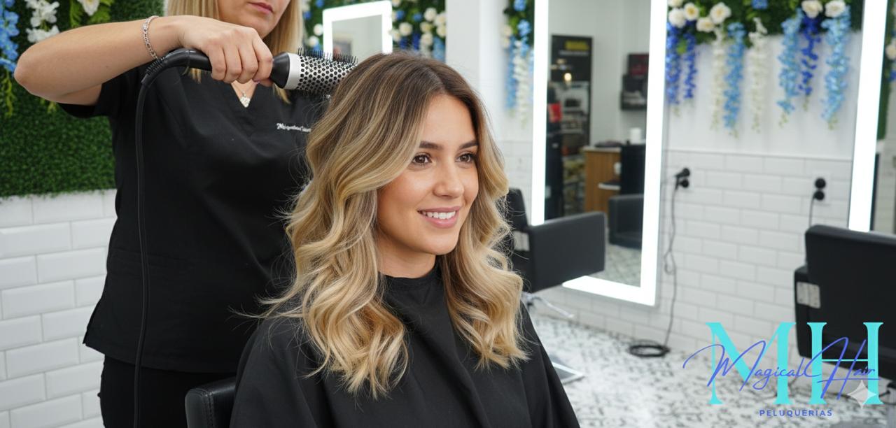 Tinturas, mechas y balayage profesional en peluquería Magical Hair